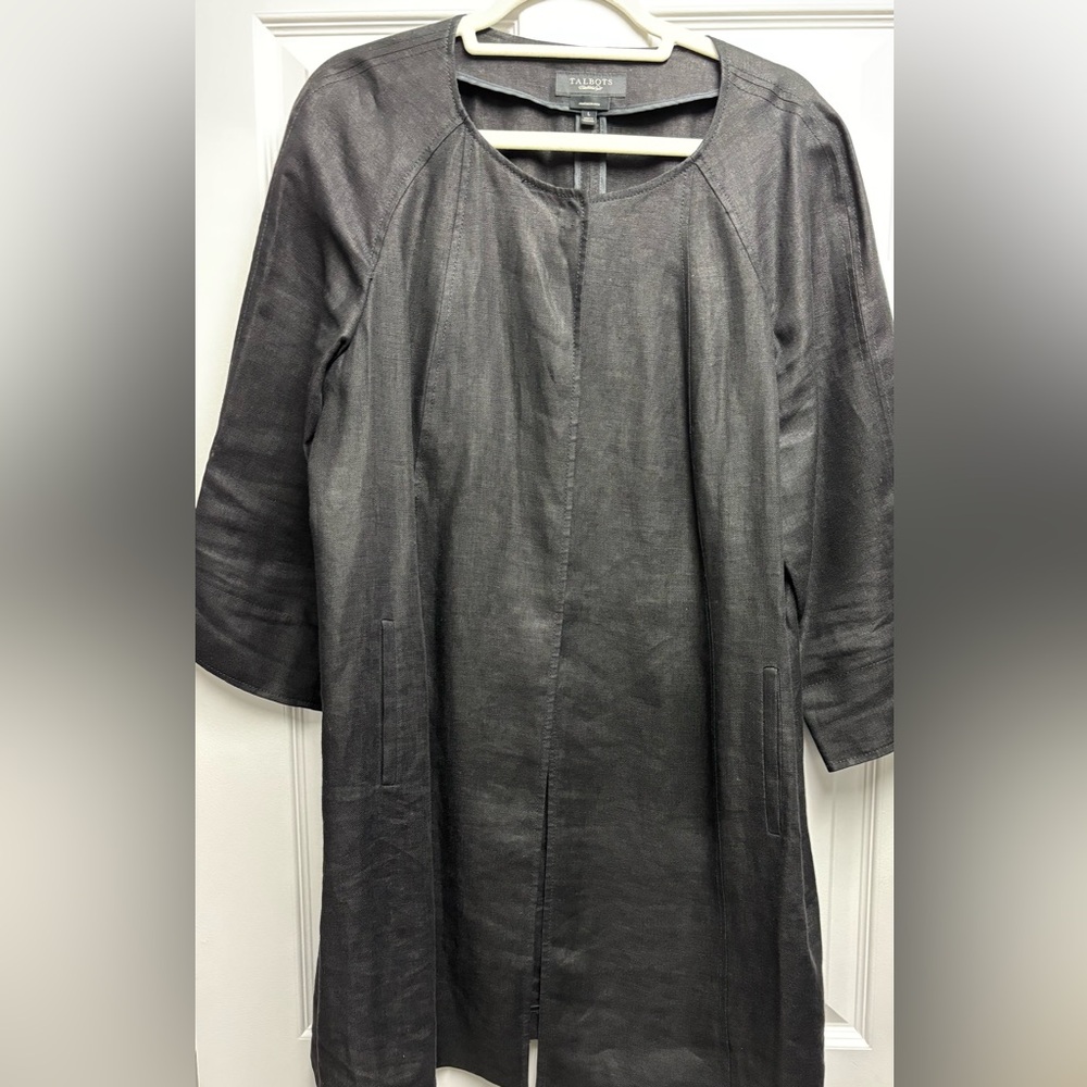 Linen Black Women's Topper/Coat